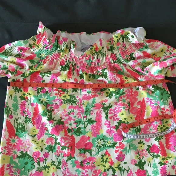 Tuckernuck Marguerite off shoulder blouse in spring floral S - Picture 6 of 13